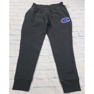 Champion Reverse Weave Joggers MENS SIZE XL Sweatpants Black Big Logo